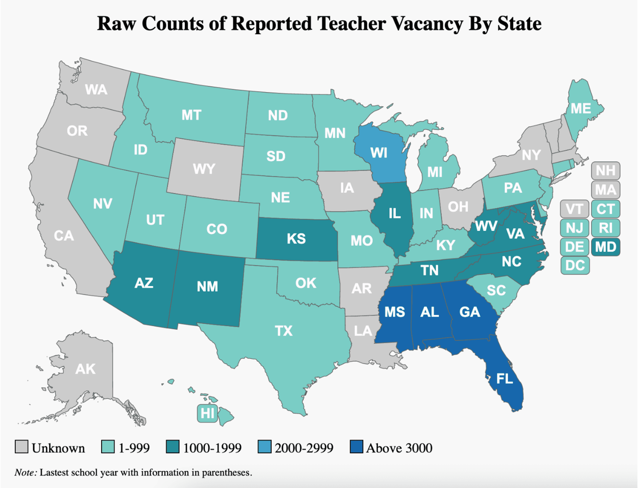 Teacher Retention by state in 2023