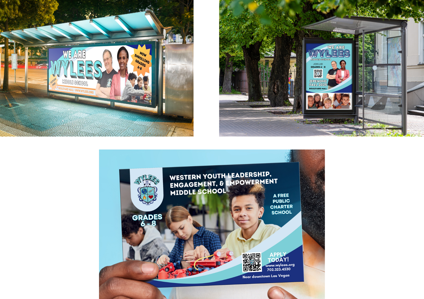 WYLEES Bus Stop Collage